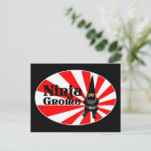 Ninja Gnome Briefkaart (Staand voorkant)