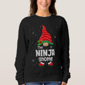 Ninja Gnome Matching Family Group Christmas Party Trui (Voorkant)