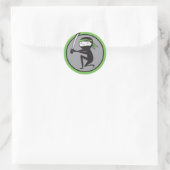 Ninja Green Belt Stickers (Tas)