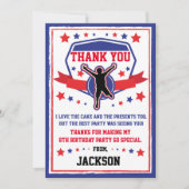 Ninja Guerrier Carte de remerciements d'anniversai (Devant)