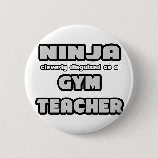 Ninja. gymleraar ronde button 5,7 cm