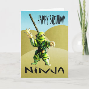 Ninja Happy Birthday Kaart