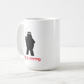 Ninja Hippo Coffee Mok (Voorkant links)