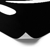 Ninja in de Japanse Kanji Poster (Hoek)