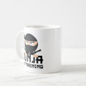 Ninja in opleiding koffiemok (Voorkant links)