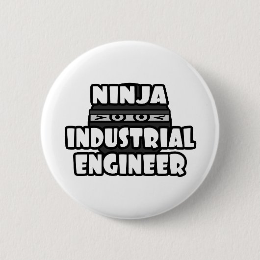 Ninja Industrial Engineer Ronde Button 5,7 Cm (Voorkant)