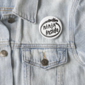 Ninja Inside. Ronde Button 5,7 Cm (In situ)