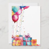 Ninja Invitation anniversaire - Filles Ninja Party (Dos)