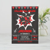 Ninja Invitation anniversaire, Karate Ninja Party (Debout devant)