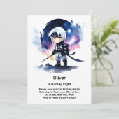 Ninja Invitation d'anniversaire (Debout devant)