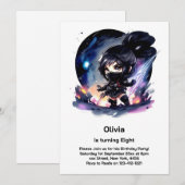 Ninja Invitation d'anniversaire (Devant / Derrière)