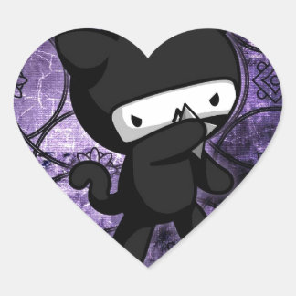 Ninja Kat Hart Sticker