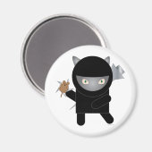 Ninja kat magneet (Voorkant / Achterkant)