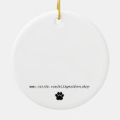 Ninja-Kat met muizen Keramisch Ornament (Achterkant)