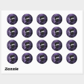 Ninja Kat Ronde Sticker (Vel)