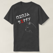 Ninja Kat Shirt Cat Youth Cute Ninja Cat Kawai (Design voorkant)