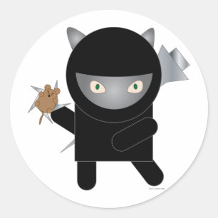 Ninja kat sticker