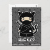 Ninja Kitty ! Carte postale (Devant / Derrière)
