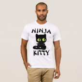 NINJA KITTY drôles T-shirts Cat (Devant entier)