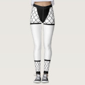 Ninja-Leggings - Fishnet Mesh Half Pants Leggings (Voorkant)
