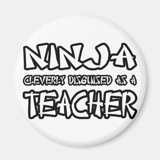 Ninja...leraar Magneet (Voorkant)
