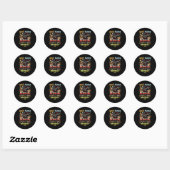 Ninja Levenslus Ronde Sticker (Vel)