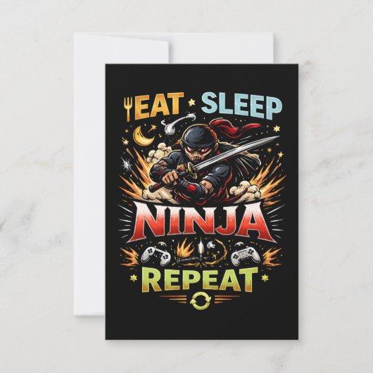 Ninja Life Loop Bedankkaart (Voorkant)
