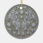 Ninja Manhole Keramisch Ornament (Voorkant)