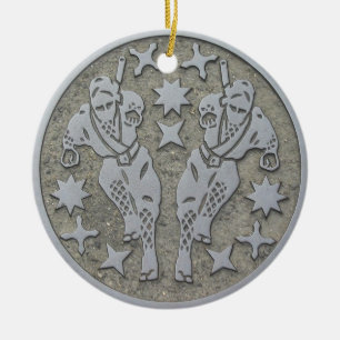 Ninja Manhole Keramisch Ornament