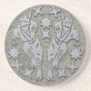 Ninja Manhole Zandsteen Onderzetter