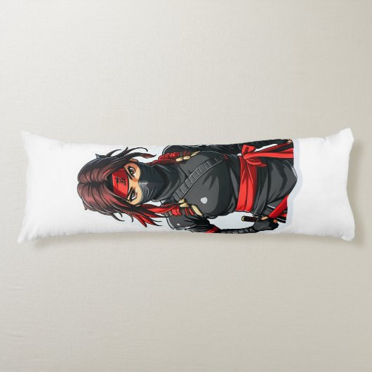 Ninja Meisje Lichaamskussen (Voorkant)