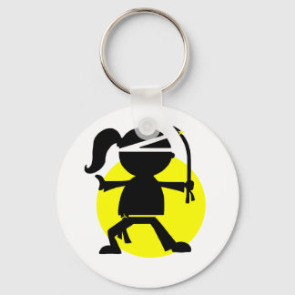 Ninja Meisje Sleutelhanger