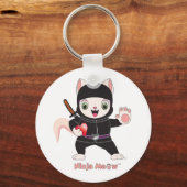 Ninja MEOW™ Sleutelhanger (Voorkant)