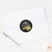 Ninja met Turtles Ronde Sticker (Envelop)