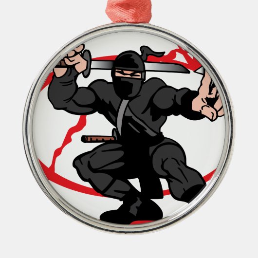 Ninja Metalen Ornament (Voorkant)