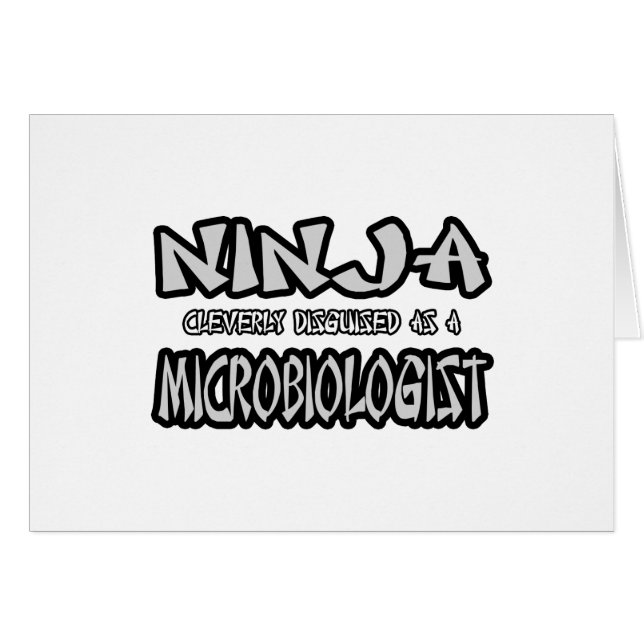 Ninja...microbioloog (Voorkant Horizontaal)