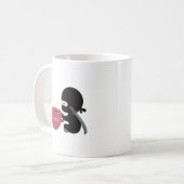Ninja minuscule avec grande tasse de café (Devant gauche)