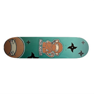 Ninja Monkey. Skateboard