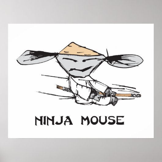 Ninja Mouse Poster (Voorkant)