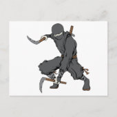 Ninja ~ Ninjas Martial Arts Warrior Fantasy Art Briefkaart (Voorkant)