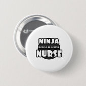 Ninja Nurse Ronde Button 5,7 Cm (Voorkant /achterkant)