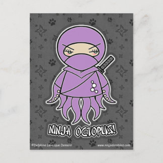 Ninja Octopus. Briefkaart