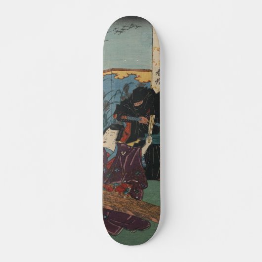 Ninja Painting circa 1853 Skateboard (Voorkant)