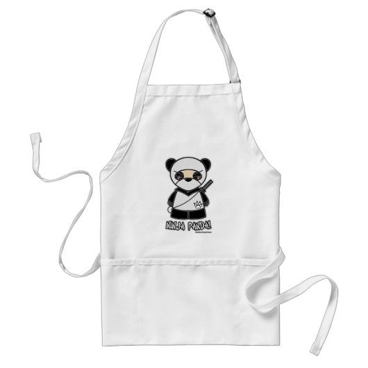 Ninja Panda! Apron Standaard Schort (Voorkant)