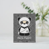 Ninja Panda ! Carte postale (Debout devant)