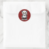 Ninja Panda ! En Sticker rouge (Sac)