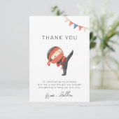 Ninja Party Carte de remerciements (Debout devant)