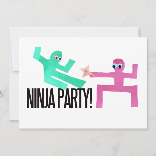 Ninja Party Kaart (Voorkant)