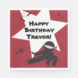 Ninja Party servetten - Kies je eigen kleur!