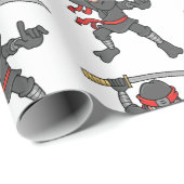  Ninja Pattern Cadeaupapier (Rol Hoek)